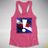 Puppy Pride Flag Exclamation Point Racerback Tank